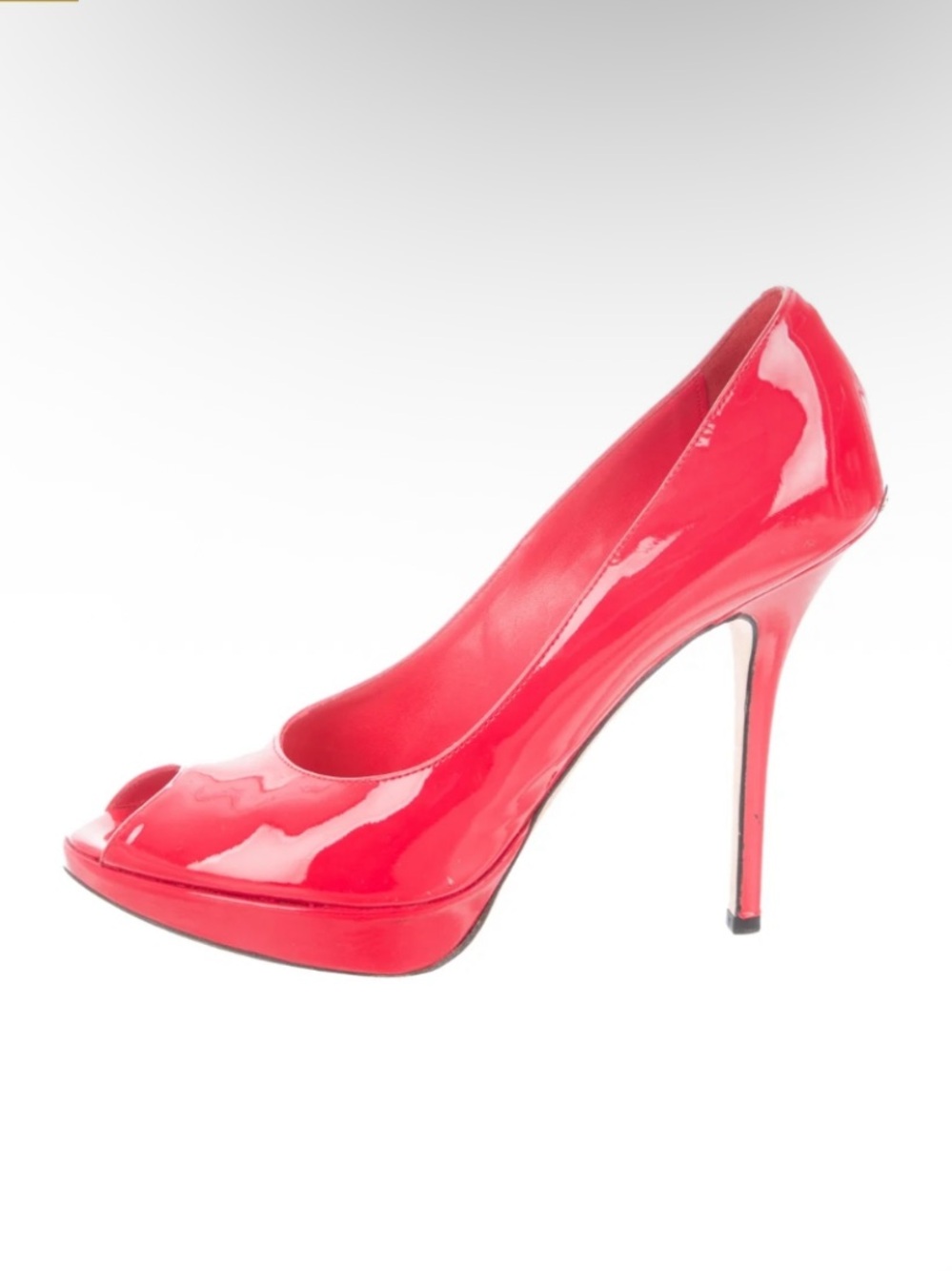 Dior Lady Dior Peep Toe Heels Pumps size 36.5